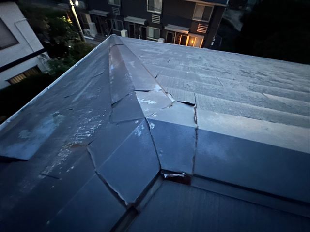 棟板金の劣化